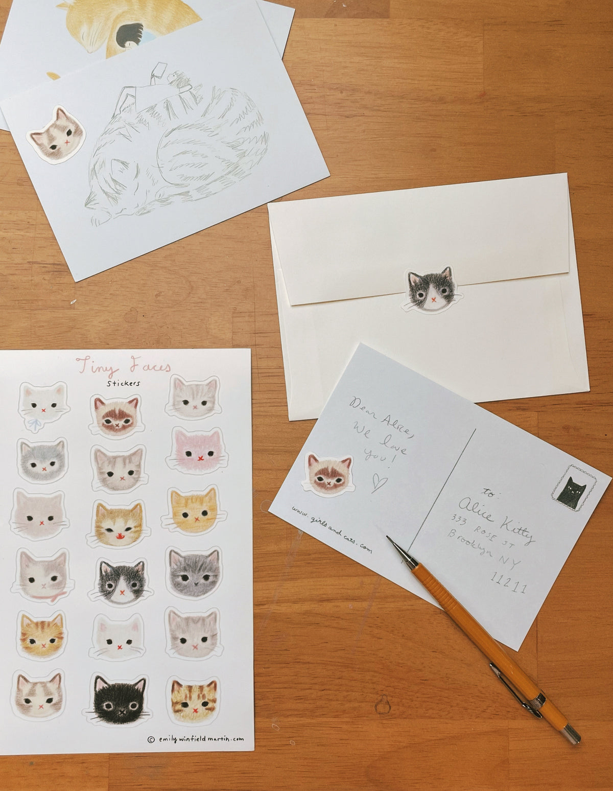 Tiny Faces Sticker Set