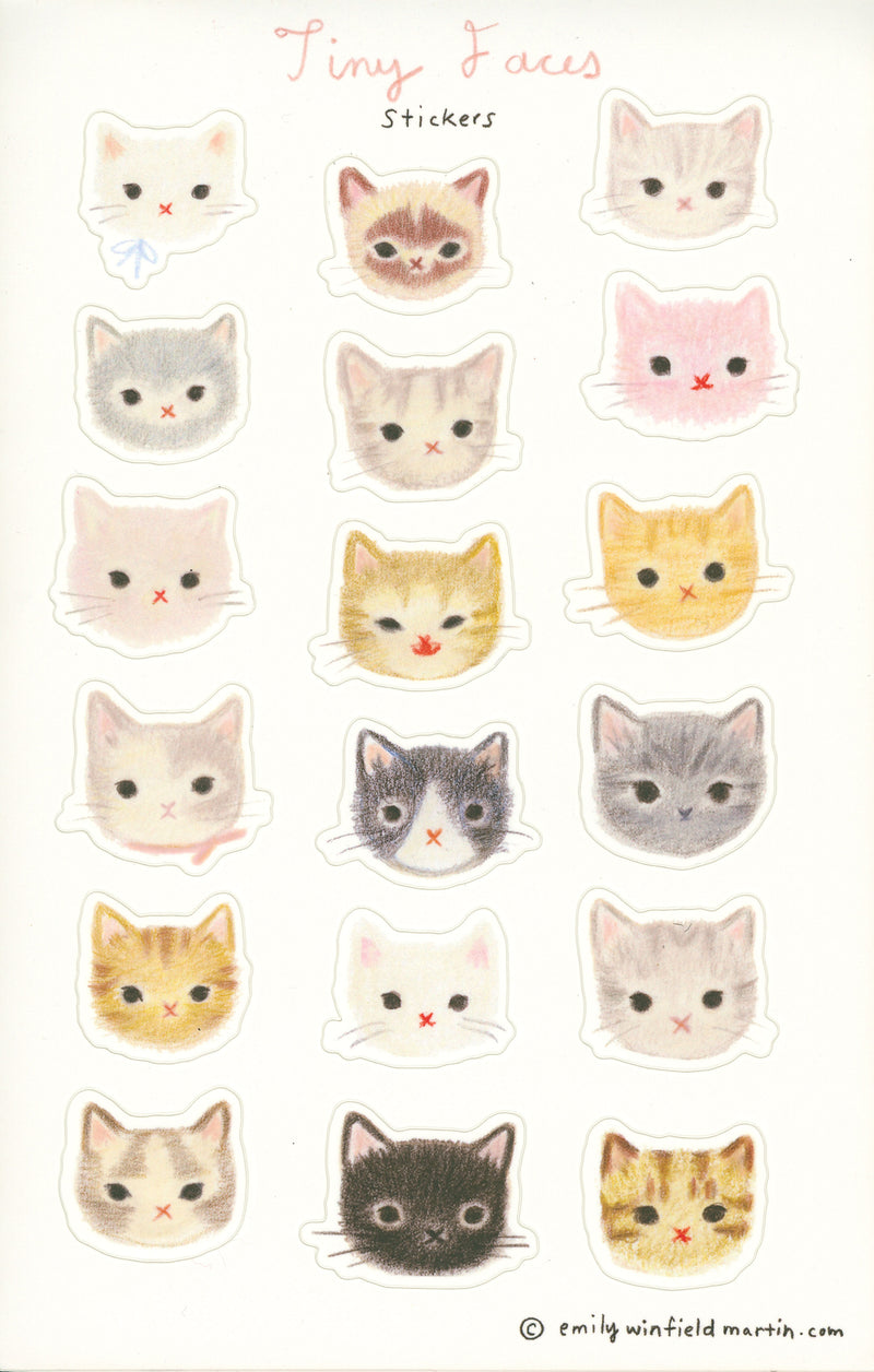 Tiny Faces Sticker Set