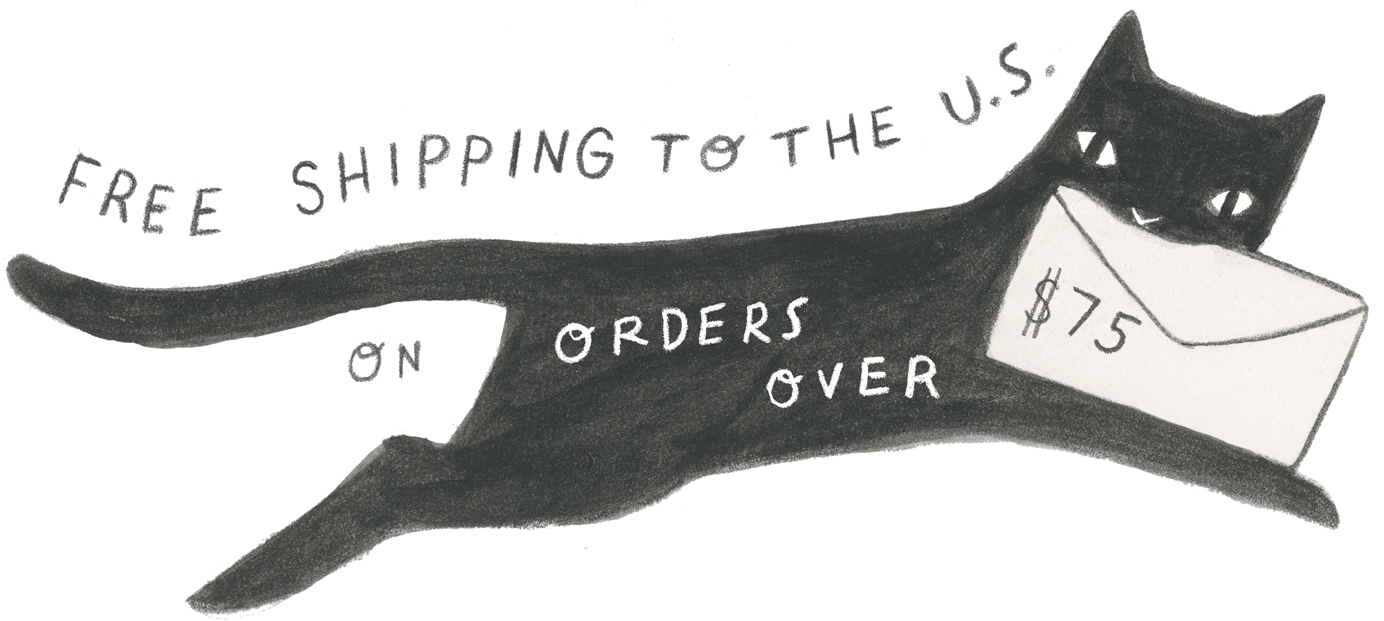 Free shipping to the U.S. on orders over $75